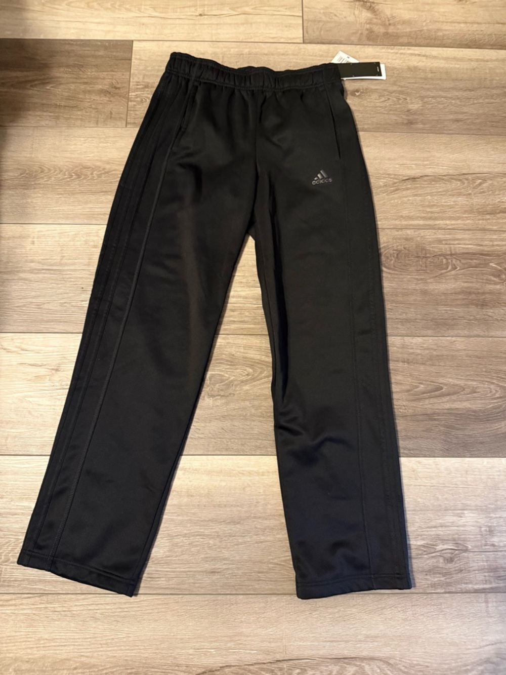 adidas Black Climawarm Fleece-Lined Athletic Pants - Womens